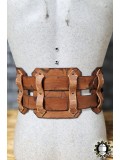 Jaret Leather plate belt (Wild)