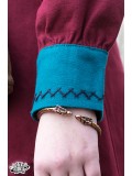 Jona viking dress - Wine red/Teal Blue