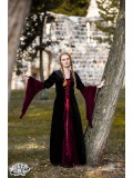 Dress Circe - Black/Maroon