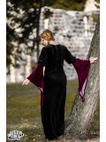 Dress Circe - Black/Maroon