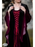 Dress Circe - Black/Maroon