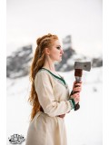 Viking Dress Lagertha, Natural/Green