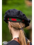 Wool Minstrel hat - Emperor Red/Emerald Green/Epic Black