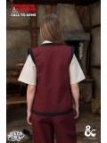 Dungeons & Dragons Monk vest - Bordeaux/Black