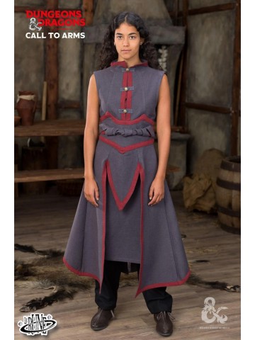 Dungeons & Dragons Sorcerer Battle Skirt - Gray/Red