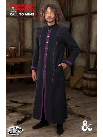 Dungeons & Dragons Warlock Coat - Black/Purple