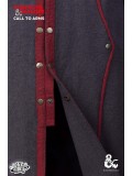 Dungeons & Dragons Warlock Coat - Grey/Red