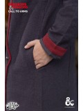 Dungeons & Dragons Warlock Coat - Grey/Red