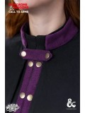 Dungeons & Dragons Warlock Cape - Black/Purple