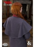 Dungeons & Dragons Warlock Cape - Grey/Red