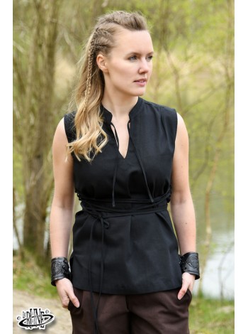 Levke sleeveless Blouse - Black