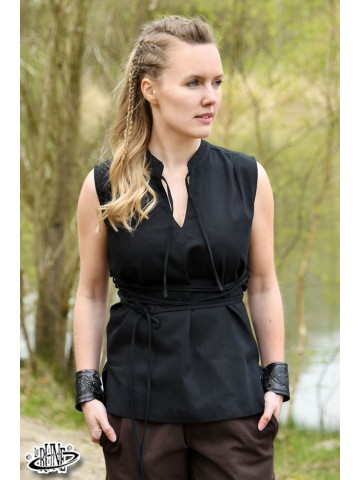 Levke sleeveless Blouse - Black