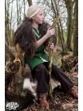 Medieval braided tunic Ailrik for children - Green