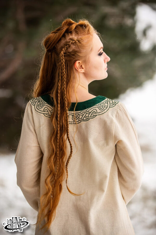 Abito Vichingo Lagertha - Naturale/Verde - immagine 4