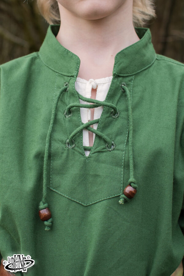 Camicia medievale Colin per bambini - Verde - immagine 2