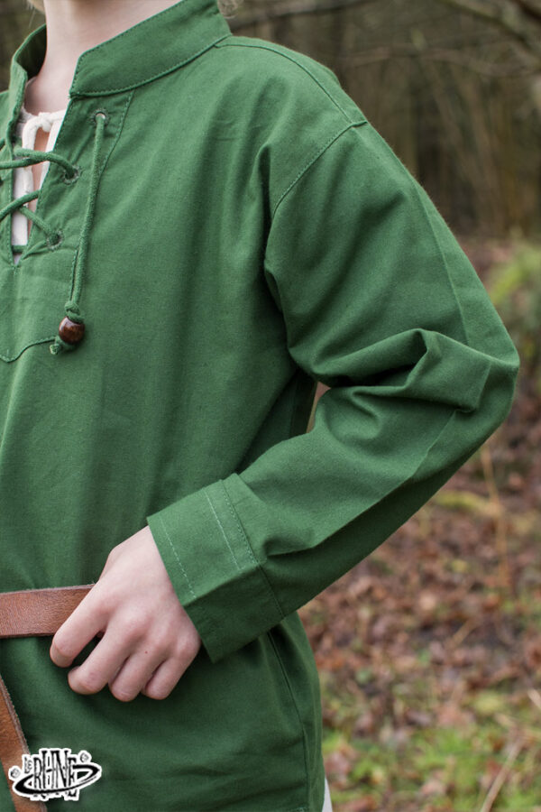 Camicia medievale Colin per bambini - Verde - immagine 3