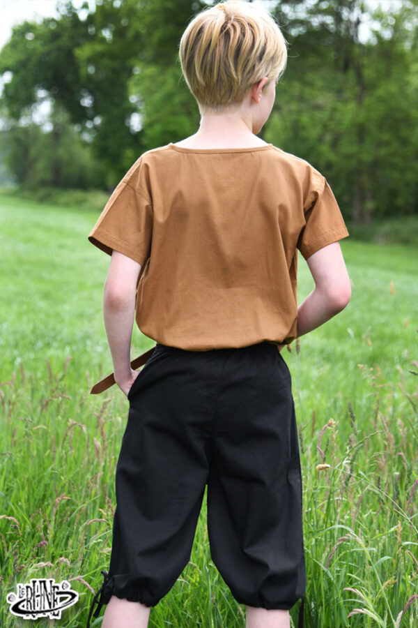 Calzoni alla zuava per bambini Jonte - Nero - immagine 2